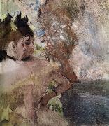 Edgar Degas The Female actress in the background USA oil painting artist